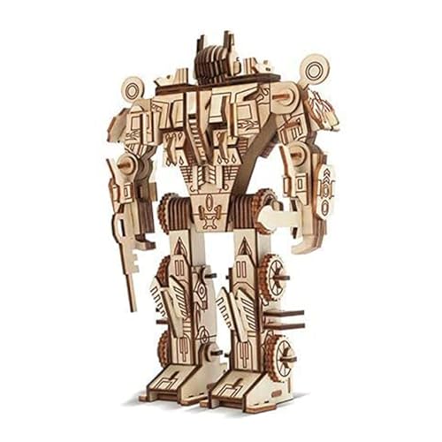 TRACYE Roboter 3D Holz Puzzle,Spielzeug Handwerk Holzmodellbau,Hirnteaser Kreativen Bastelspaß, Geburtstag Weihnachten für Erwachsene Bausatz von TRACYE