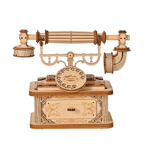 Telefon 3D Holzpuzzles,Jahrgang Holzbausatz,Selbstmontage Brainteaser Desktop Spielzeug,für Bestes Geburtstagsgeschenk Telefon 3D Holzpuzzles,Jahrgang Holzbausatz,Selbstmontage Brainteaser Desktop Spielzeug,für Bestes Geburtstagsgeschenk von TRACYE