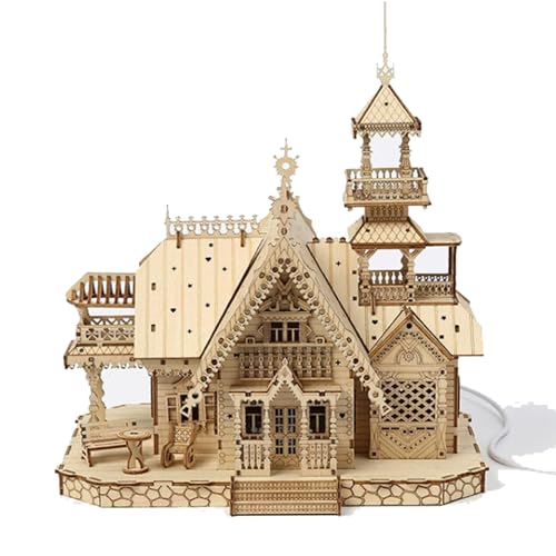 Villa 3D-Puzzle, Holz, Modellbau-Kits, Kreativität, Geschenke für Geburtstag, Valentinstag, Vatertag und Weihnachten Villa 3D-Puzzle, Holz, Modellbau-Kits, Kreativität, Geschenke für Geburtstag, Valentinstag, Vatertag und Weihnachten von TRACYE