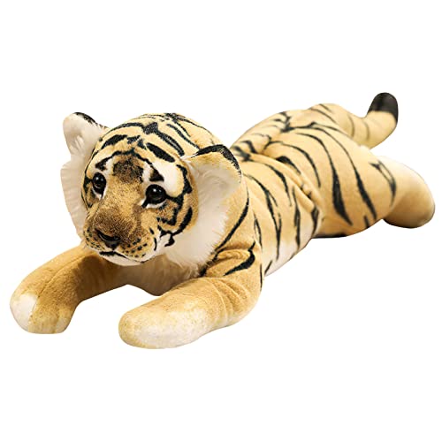 TRAVELKNOT Tiger Kuscheltier Baby Kuscheltier Junge Tiger Plüschtier Stuffed Animals Kawaii Plush Toy Geschenk für Mädchen Birthday Gift 60cm von TRAVELKNOT