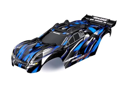 Blue RUSTLER 4X4 Ultimate Clipless Body von TRAXXAS