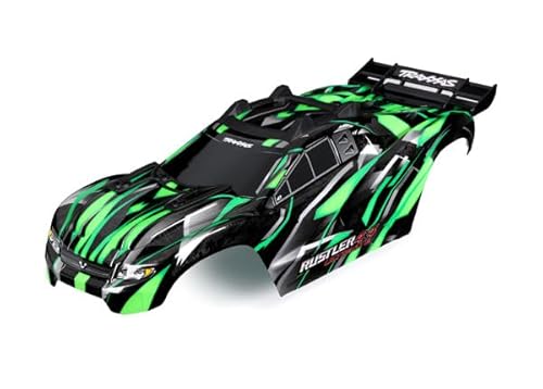Green RUSTLER 4X4 Ultimate Clipless Body von TRAXXAS