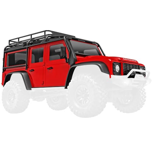 TRAXXAS Land Rover Defender Karosserie Rot 1:18 - Modellauto-Bausatz für Erwachsene (Unisex) von TRAXXAS