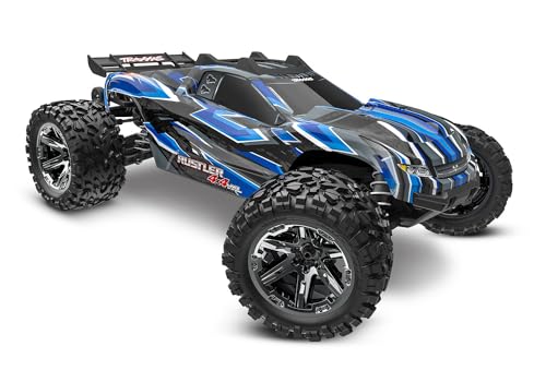 TRAXXAS Rustler 4X4 VXL Brushless RC Auto, LKW, Rennsport, 1:10, 65 mph, Blau, Erwachsene, männlich von TRAXXAS