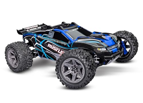 TRAXXAS Rustler 4x4 blau RTR BL-2S Brushless ohne Akku/Lader 1/10 Stadium Truck von TRAXXAS