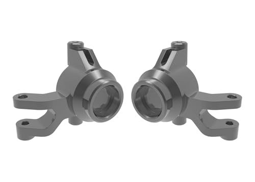 Traxxas 10734-GRAY - Mini Maxx Aluminium-Lenkblöcke, L&R, Grau von TRAXXAS