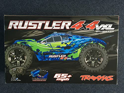 Traxxas 67076-4 Rustler 4x4 BRUSHLESS Stadium Truck VXL 2.4GHz Grün-Blau Traxxas 67076-4 Rustler 4x4 BRUSHLESS Stadium Truck VXL 2.4GHz Grün-Blau von TRAXXAS