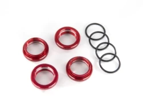 Traxxas 8968R GT-Maxx Federhalter/Einsteller, Aluminium, Rot Traxxas 8968R GT-Maxx Federhalter/Einsteller, Aluminium, Rot von TRAXXAS