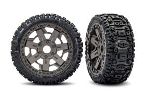 Traxxas 9071-GRAY - Jato 4X4 Vorschlaghammer, flache vorgeklebte Reifen, Grau (2) von TRAXXAS