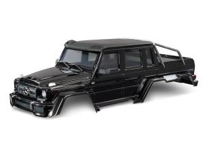 Traxxas 9129-BLK - TRX-6 Mercedes G63 6X6 Kompletter Cliploser Körper, Schwarz von TRAXXAS