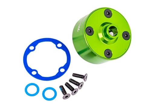 Traxxas 9581G Träger, Differential (Aluminium, grün-eloxiert) von TRAXXAS