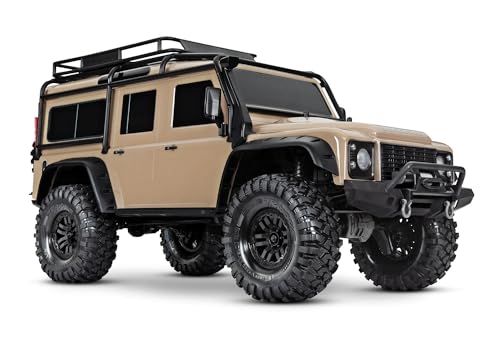 Traxxas Landrover Defender Ready to Race (RTR) Brushed 1:10 RC Modellauto Elektro Crawler Allradantrieb (4WD) RTR 2,4 G von TRAXXAS