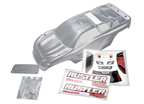 Traxxas 3714 "Rustler mit Aufkleberbogen/Flügel und Aluminium-Hardware, Karosserie-Modell-Autoteile, transparent Traxxas 3714 "Rustler mit Aufkleberbogen/Flügel und Aluminium-Hardware, Karosserie-Modell-Autoteile, transparent von TRAXXAS