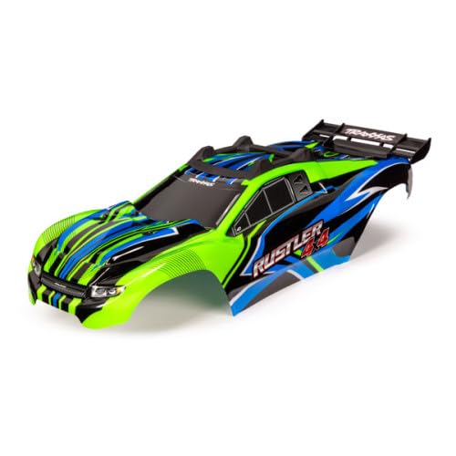 Traxxas Rustler TRA6734G 4X4 VXL Karosserie Grün von TRAXXAS