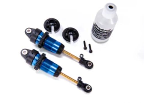Traxxas TRA7461 Stoßdämpfer, GTR lang, blau-eloxiert, PTFE-beschichtete Körper mit TiN-Schäften (2) von TRAXXAS