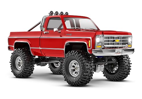 Traxxas TRX-4M Chevrolet K10 1/18 Rot mit ACCUS/Ladegerät 97064-1-RED von TRAXXAS