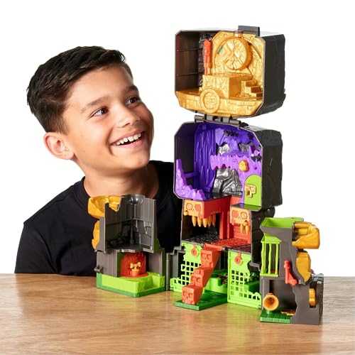 TREASURE X Lost World Skull Island, Mega Playset mit 40 Abenteuerstufen, 4 Actionfiguren, entdecken Sie den Goldenen Schatz, TX, für Jungen und Mädchen ab 4 Jahren, berühmt (TRR62000) von TREASURE X