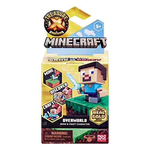 TREASURE X Minecraft Overworld Mine and Craft collectable Characters Unboxing Toy 10 Levels of Adventure Will You find real Gold Treasure von TREASURE X