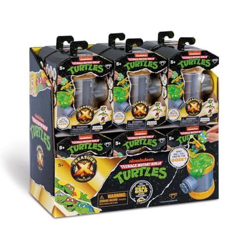 Treasure X TX Sewer Ninja Turtles mit zufälliger Figur, Rettet Ihre TMNT-Figur aus dem Sich verändernden OOZE, 7 Figuren zum Sammeln mit Waffen, für Kinder ab 2 Jahren +, Berühmt (T0100000) Treasure X TX Sewer Ninja Turtles mit zufälliger Figur, Rettet Ihre TMNT-Figur aus dem Sich verändernden OOZE, 7 Figuren zum Sammeln mit Waffen, für Kinder ab 2 Jahren +, Berühmt (T0100000) von TREASURE X
