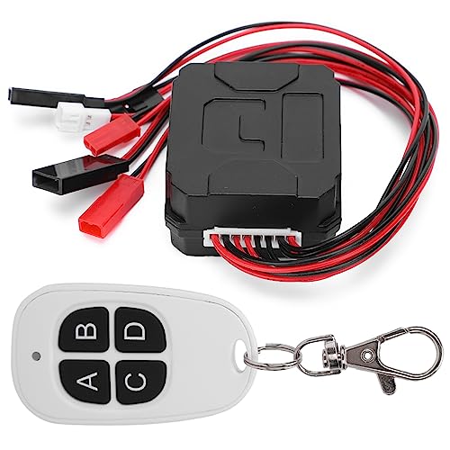 RC-Autowinde, RC-Auto-Metallwinden-Fernbedienung, RC-Windensteuerung, Passend für TRX4 SCX10 D90 1/10 RC-Automodell, RC-Windenauto-Zubehör, Schwarz und Weiß RC-Autowinde, RC-Auto-Metallwinden-Fernbedienung, RC-Windensteuerung, Passend für TRX4 SCX10 D90 1/10 RC-Automodell, RC-Windenauto-Zubehör, Schwarz und Weiß von TREETDOBV