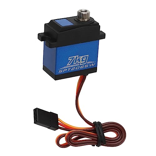 TREETDOBV RC-Servo mit Hohem Drehmoment, Wasserdichtes Servo, SPT2065 7 Kg, Digitales Servogetriebe, Lenkservo, Leichtes RC-Car-Servo für SCX10 III 1/10 RC Crawler Car TREETDOBV RC-Servo mit Hohem Drehmoment, Wasserdichtes Servo, SPT2065 7 Kg, Digitales Servogetriebe, Lenkservo, Leichtes RC-Car-Servo für SCX10 III 1/10 RC Crawler Car von TREETDOBV
