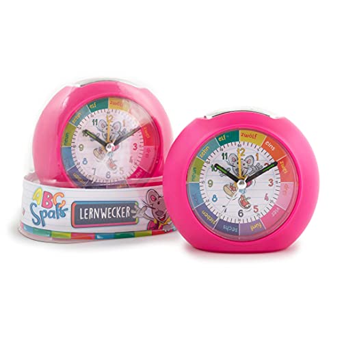 TRENDHAUS 406408 Kinderwecker, Analoger Kinder-Lernwecker mit Licht und Snooze-Funktion, Quarzwecker für Mädchen und Jungen, Pink TRENDHAUS 406408 Kinderwecker, Analoger Kinder-Lernwecker mit Licht und Snooze-Funktion, Quarzwecker für Mädchen und Jungen, Pink von TRENDHAUS