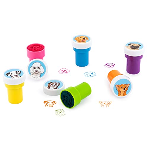 TRENDHAUS 602237 Selbstfärbende Stempel „Hunde“ für Kinder, 6 Stück, Buntes Stempelset mit wiederverschließbarem Deckel TRENDHAUS 602237 Selbstfärbende Stempel „Hunde“ für Kinder, 6 Stück, Buntes Stempelset mit wiederverschließbarem Deckel von TRENDHAUS