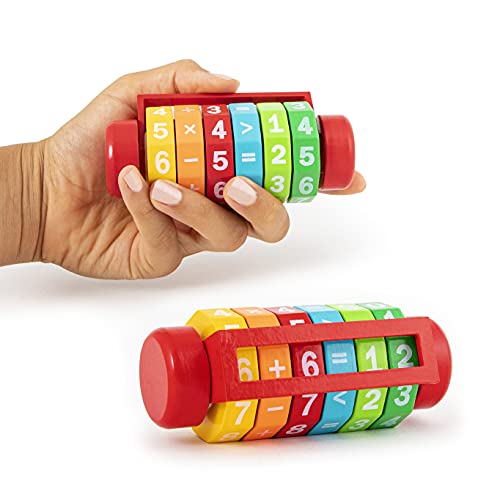 TRENDHAUS 951311 Holz-Rechenrolle, Mathe-Lernspielzeug zum Rechen Lernen für Kinder, Geschenk für Schulanfang & Schultüte, Braun TRENDHAUS 951311 Holz-Rechenrolle, Mathe-Lernspielzeug zum Rechen Lernen für Kinder, Geschenk für Schulanfang & Schultüte, Braun von TRENDHAUS