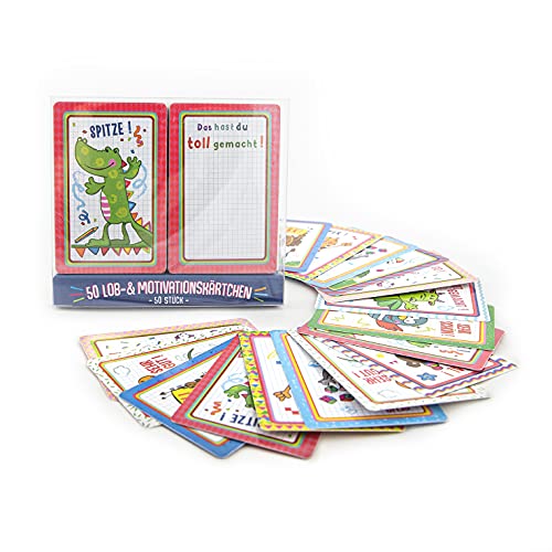 TRENDHAUS 953223 Lobkarten Set, 50 Fleißkärtchen zur Kinder-und Schülerbelohnung TRENDHAUS 953223 Lobkarten Set, 50 Fleißkärtchen zur Kinder-und Schülerbelohnung von TRENDHAUS