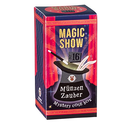 TRENDHAUS 957740 Magic Show Nr. 16 [ Münzen Zauber ], Verblüffende Zaubertricks für Kinder ab 6 Jahren, Inkl. Online-Videos, Trick Nr.16 von TRENDHAUS