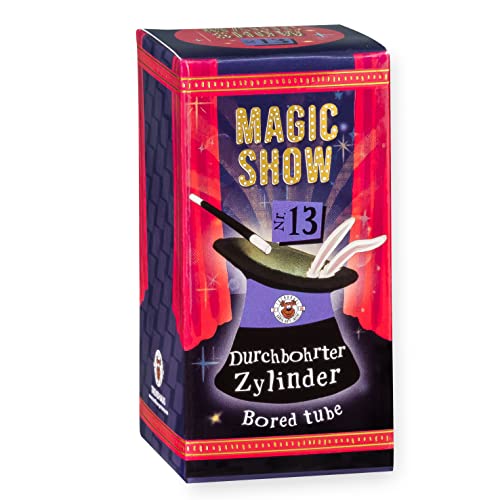 TRENDHAUS 957771 Magic Show Nr. 13 [ Durchbohrter Zylinder ], Verblüffende Zaubertricks für Kinder ab 6 Jahren, Inkl. Online-Videos, Trick Nr.13 von TRENDHAUS