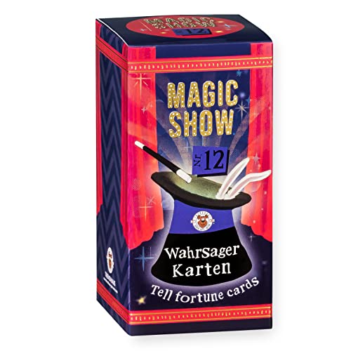TRENDHAUS 957788 Magic Show Nr. 12 [ Wahrsager Karten ], Verblüffende Zaubertricks für Kinder ab 6 Jahren, Inkl. Online-Videos von TRENDHAUS