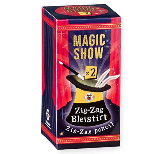 TRENDHAUS 957887 Magic Show Nr. 2 [ Zig-Zag Bleistift ], Verblüffende Zaubertricks für Kinder ab 6 Jahren, Inkl. Online-Videos, Trick Nr.2 von TRENDHAUS