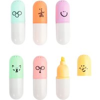 TRENDHAUS 958662 Happy Highlighter, 6er-Set von TRENDHAUS