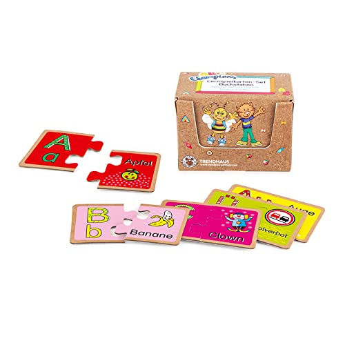TRENDHAUS ABC Champions Lernspiel „Buchstaben Lernen“, Inkl. Umlaute, Lernspielkarten für Kinder ab 4 Jahren, 956217 von TRENDHAUS