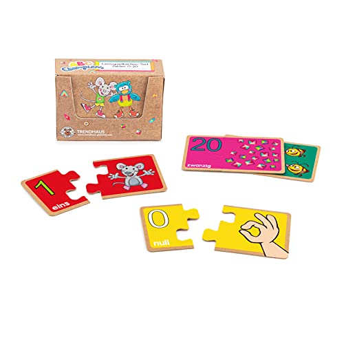 TRENDHAUS ABC Champions Lernspiel „Zahlen Lernen“, Zahlen von 0-20, Lernspielkarten für Kinder ab 4 Jahren, 956347, 10 cm x 4 cm x 6.5 cm von TRENDHAUS