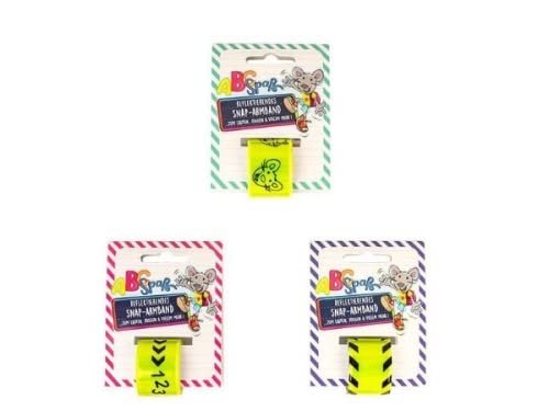 TRENDHAUS ABC Spass reflektierendes Snap-Armband, 3-Fach SOR von TRENDHAUS