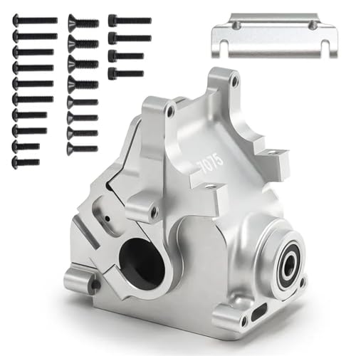 7075 Aluminium Getriebe Fall Gehäuse for ARR-MA 1/8 6S for KRA-TON for Typ-hon for Sen-TON for TALI-ON 1/7 Upgrade Teile(Silver) von TREPMEUN