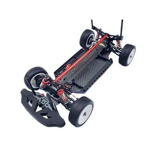 TREPMEUN 1:10 RC-Auto-Upgrades – Chassis-Rahmenbausatz aus Metall und Kohlefaser for Offroad-Rennen, Ersatzteile von TREPMEUN