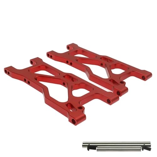 TREPMEUN 2 Stück bearbeiteter vorderer unterer Querlenker aus Aluminiumlegierung for A-Arms for RC-Hobby-Modellautos 1-10 for Vrx for Oct-ane for Ve-TTA for Ka-roo(Rood) von TREPMEUN