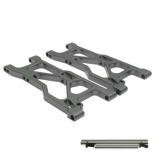 TREPMEUN 2 Stück bearbeiteter vorderer unterer Querlenker aus Aluminiumlegierung for A-Arms for RC-Hobby-Modellautos 1-10 for Vrx for Oct-ane for Ve-TTA for Ka-roo(Titanium) von TREPMEUN