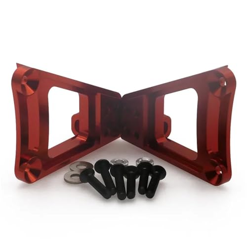 TREPMEUN 2 Teile/Satz Legierung vorne stoßdämpfer Turm for rc Hobby Modell Auto 1:10 for HPI for Ven-ture FJ for Cru-iser for Crawler verbesserte Teile(Rood) von TREPMEUN