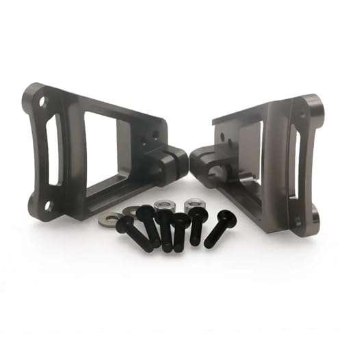 TREPMEUN 2 Teile/Satz Legierung vorne stoßdämpfer Turm for rc Hobby Modell Auto 1:10 for HPI for Ven-ture FJ for Cru-iser for Crawler verbesserte Teile(Titanium) von TREPMEUN