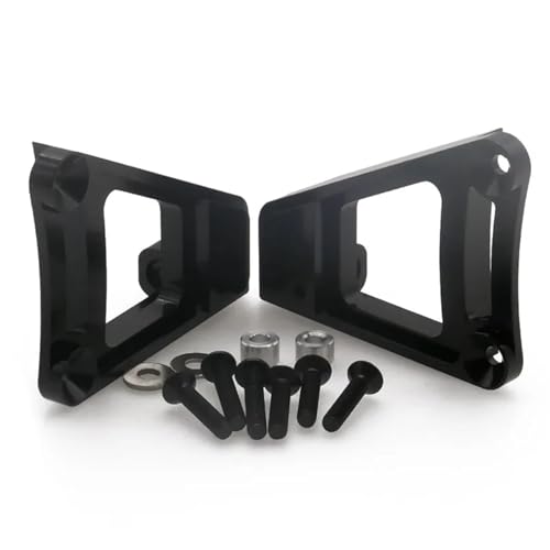 TREPMEUN 2 Teile/Satz Legierung vorne stoßdämpfer Turm for rc Hobby Modell Auto 1:10 for HPI for Ven-ture FJ for Cru-iser for Crawler verbesserte Teile(Zwart) von TREPMEUN