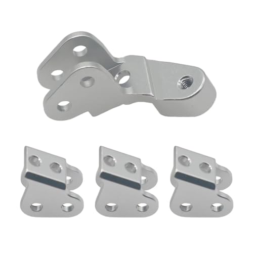 TREPMEUN 4 Teile/Satz bearbeitete Legierung unteren link montieren Shock Mount for 1/10 for Re-dcat for Gen8 Crawler verbesserte Teile(Silver) von TREPMEUN