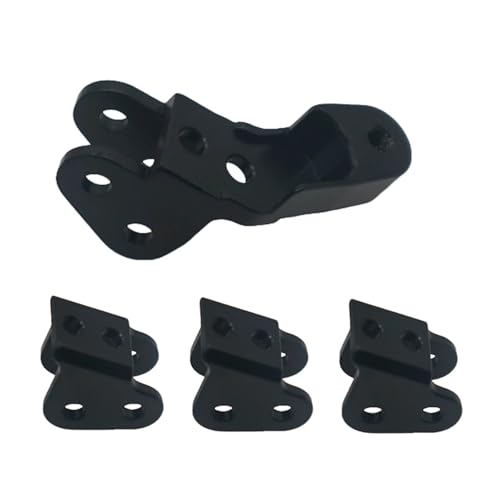 TREPMEUN 4 Teile/Satz bearbeitete Legierung unteren link montieren Shock Mount for 1/10 for Re-dcat for Gen8 Crawler verbesserte Teile(Zwart) von TREPMEUN
