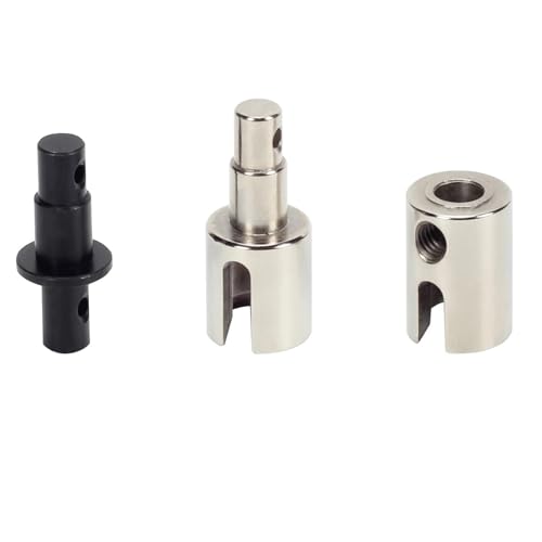 TREPMEUN 45 Stahl-Center-Outdrive-Set 11 * 16 MM / 12,9 * 25,2 MM for 1-10 for Losi for Ba-ja for Rey & for Hammer for Rey U4 RC-Auto, verbessertes Teil(Silver) von TREPMEUN