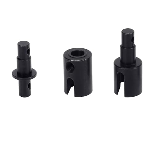 TREPMEUN 45 Stahl-Center-Outdrive-Set 11 * 16 MM / 12,9 * 25,2 MM for 1-10 for Losi for Ba-ja for Rey & for Hammer for Rey U4 RC-Auto, verbessertes Teil(Zwart) von TREPMEUN