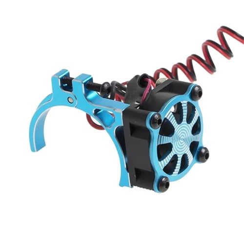 TREPMEUN 540 550 3650 3660 Motorkühlkörperlüfter mit Wärmesensor for 1/8 1/10 RC-Auto Axial SCX10 for Tra-xxas TRX4 for Tam-iya(Blauw) von TREPMEUN