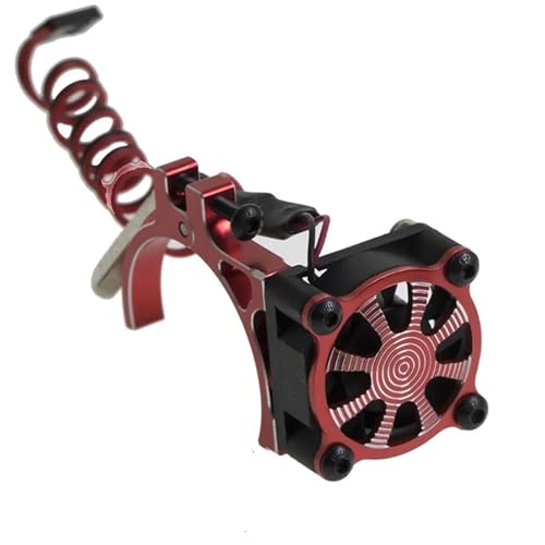 TREPMEUN 540 550 3650 3660 Motorkühlkörperlüfter mit Wärmesensor for 1/8 1/10 RC-Auto Axial SCX10 for Tra-xxas TRX4 for Tam-iya(Rood) von TREPMEUN
